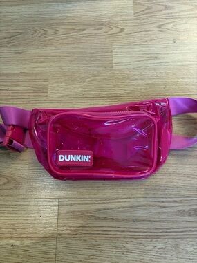 Dunkin' Pink Transparent Fanny Pack - Clear Belt Bag